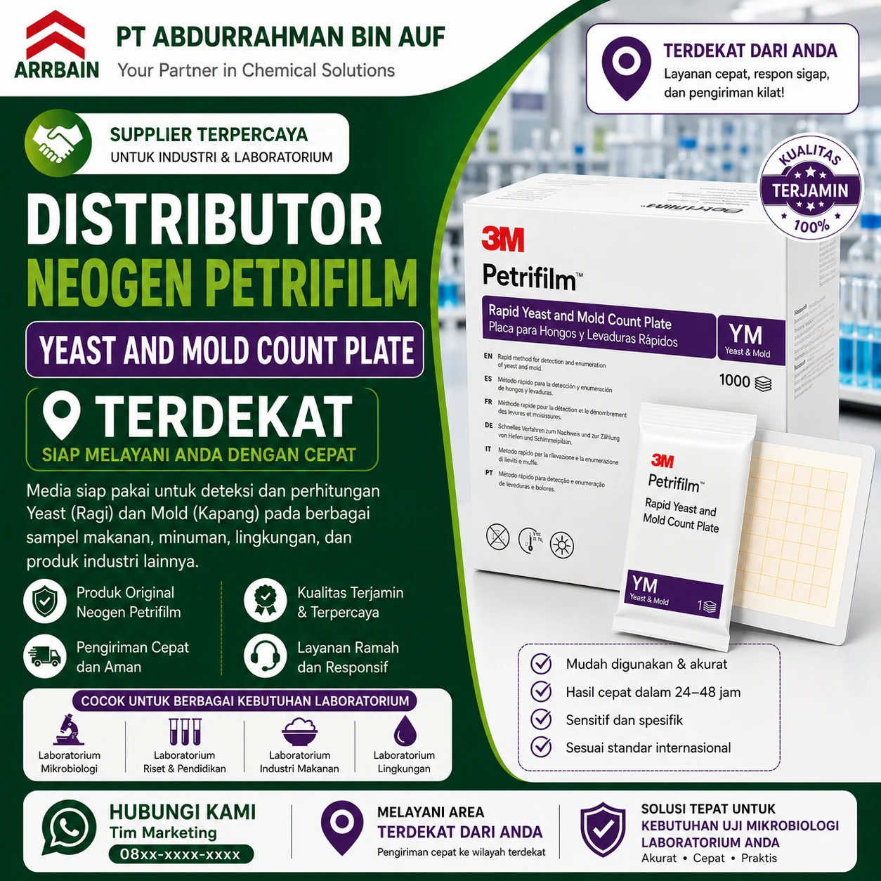 distributor-neogen-petrifilm-yeast-and-mold-count-plate-terdekat